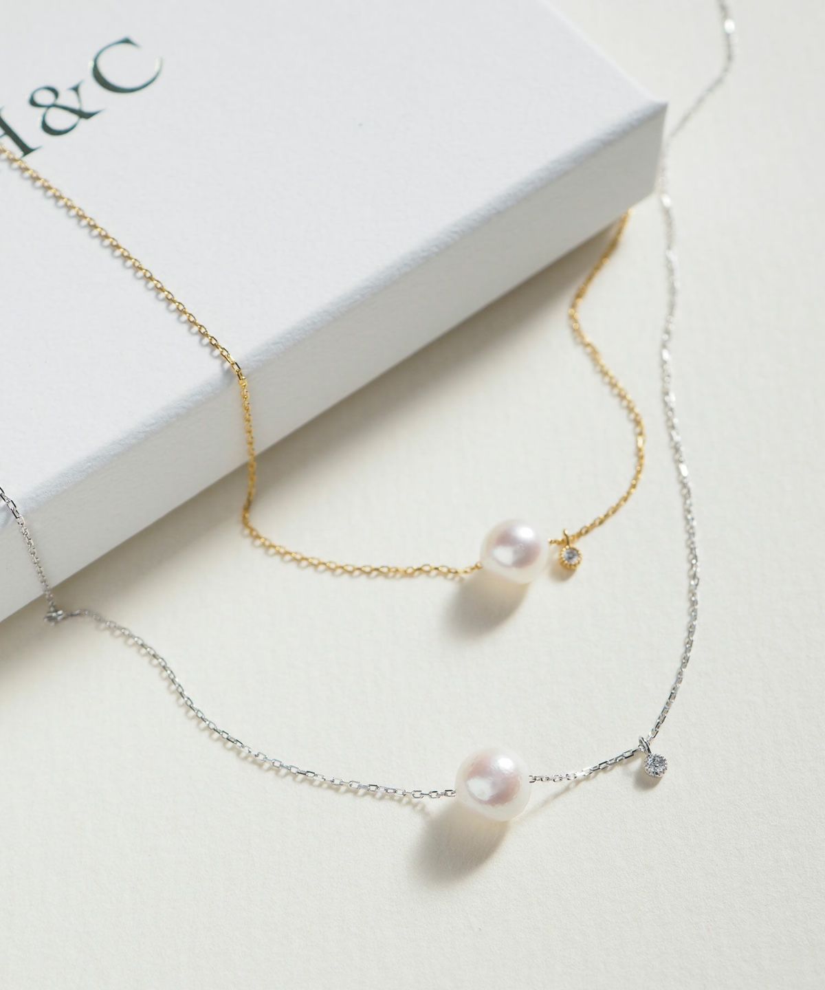 Fresh pearl 925 silver petit pendant【H&Ccollection】