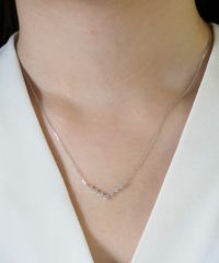 【SALE】人気キッズ用◆Silver 925 マルチチャームネックレス◆ シルバー925 ウロコ模様 スクエアチャーム ネックレス silver925