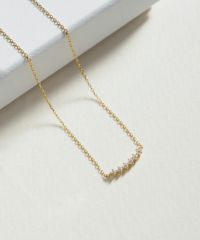 Smile Line Cubic Silver 925 Petit Pendant【H&Ccollection】