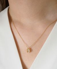 ◆Phase Eight◆ レイヤードストーンネックレス SV925]プチドロップフレームダンシングストーンプチペンダント
