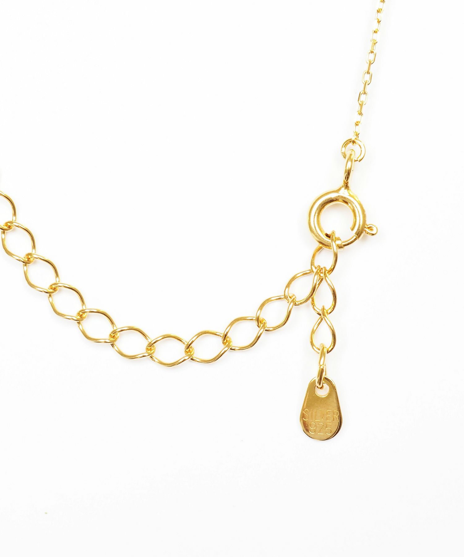 Petite Drop frame 925 Silver Dancing Stone Pendant【H&Ccollection】