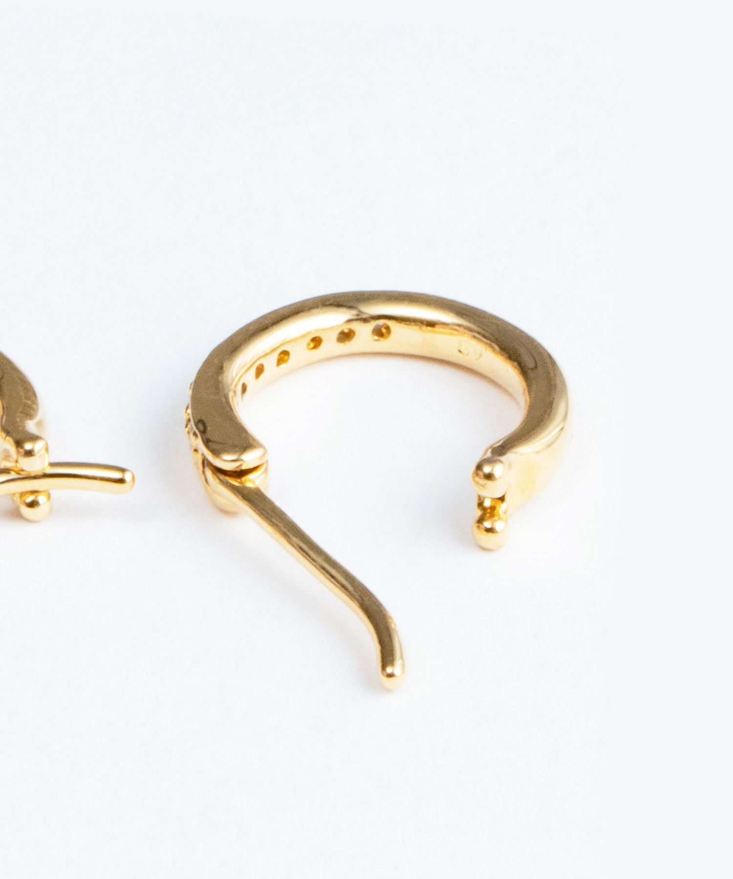 12mm cubic hoop sv925 pierce