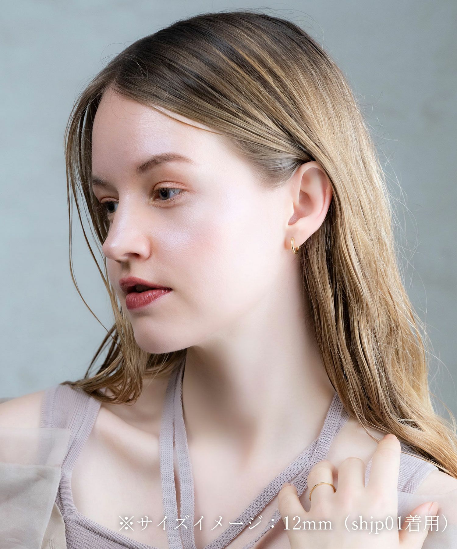 12mm cubic hoop sv925 pierce