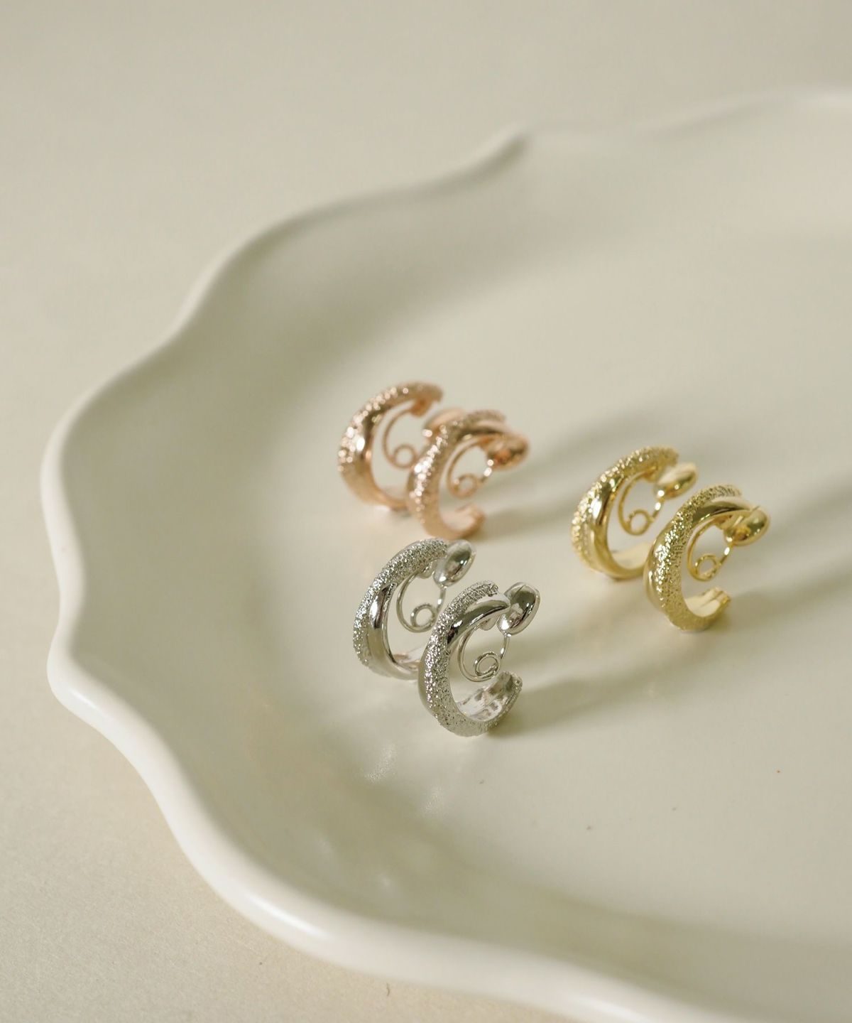 【web限定】クロスフープループフィットイヤリング