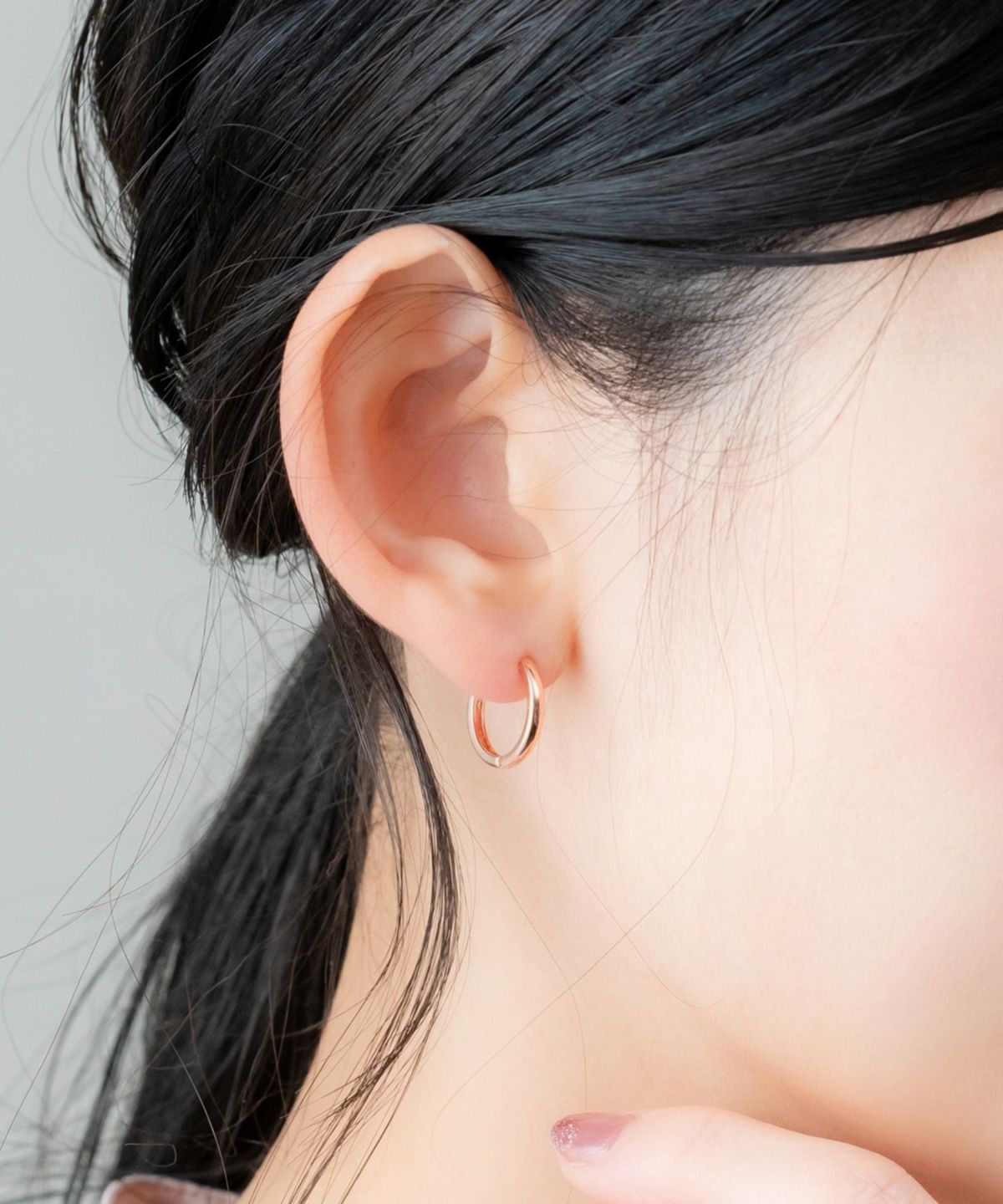 フープシンプルピアス
