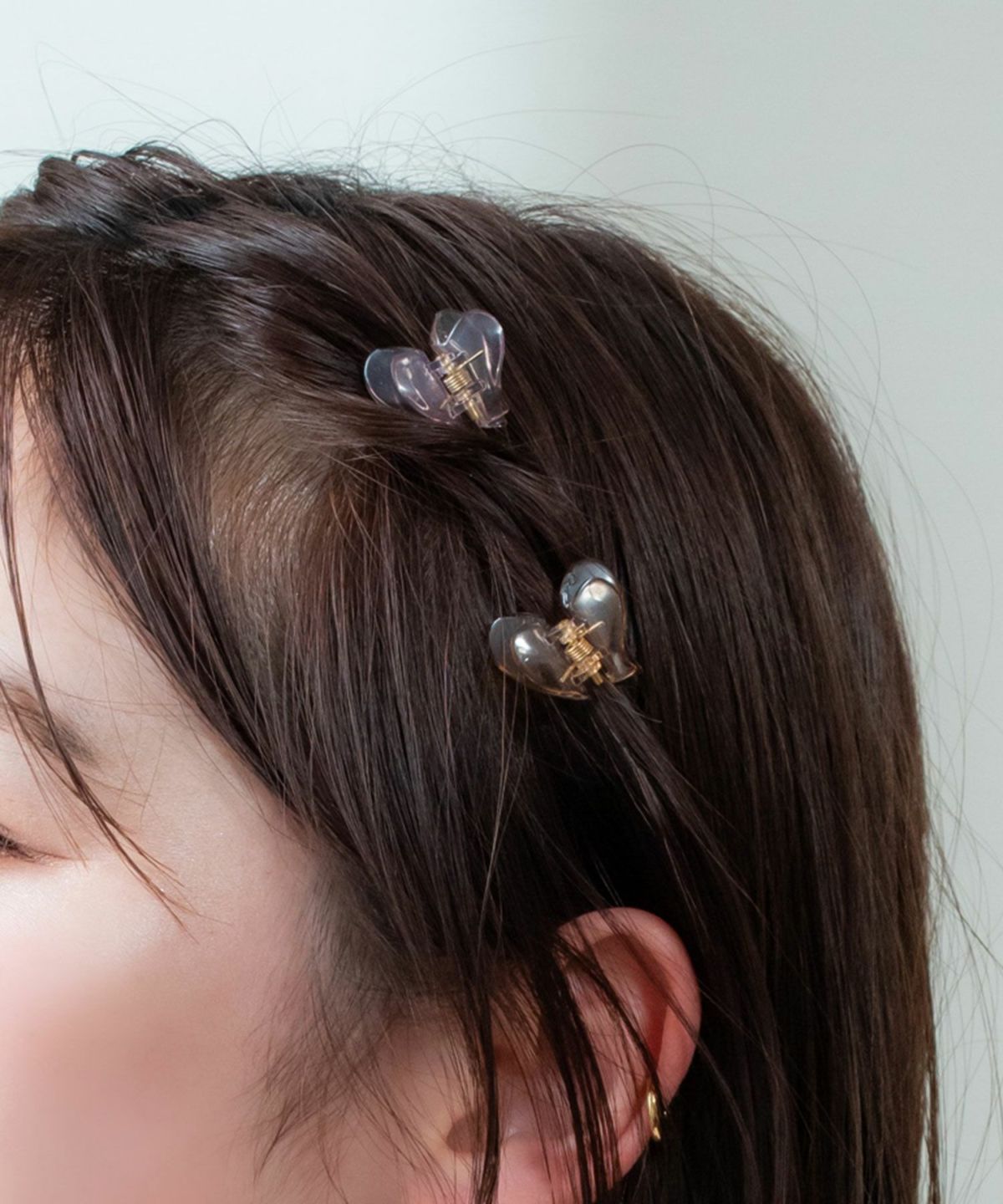 ハートミニヘアクリップ4Pセット