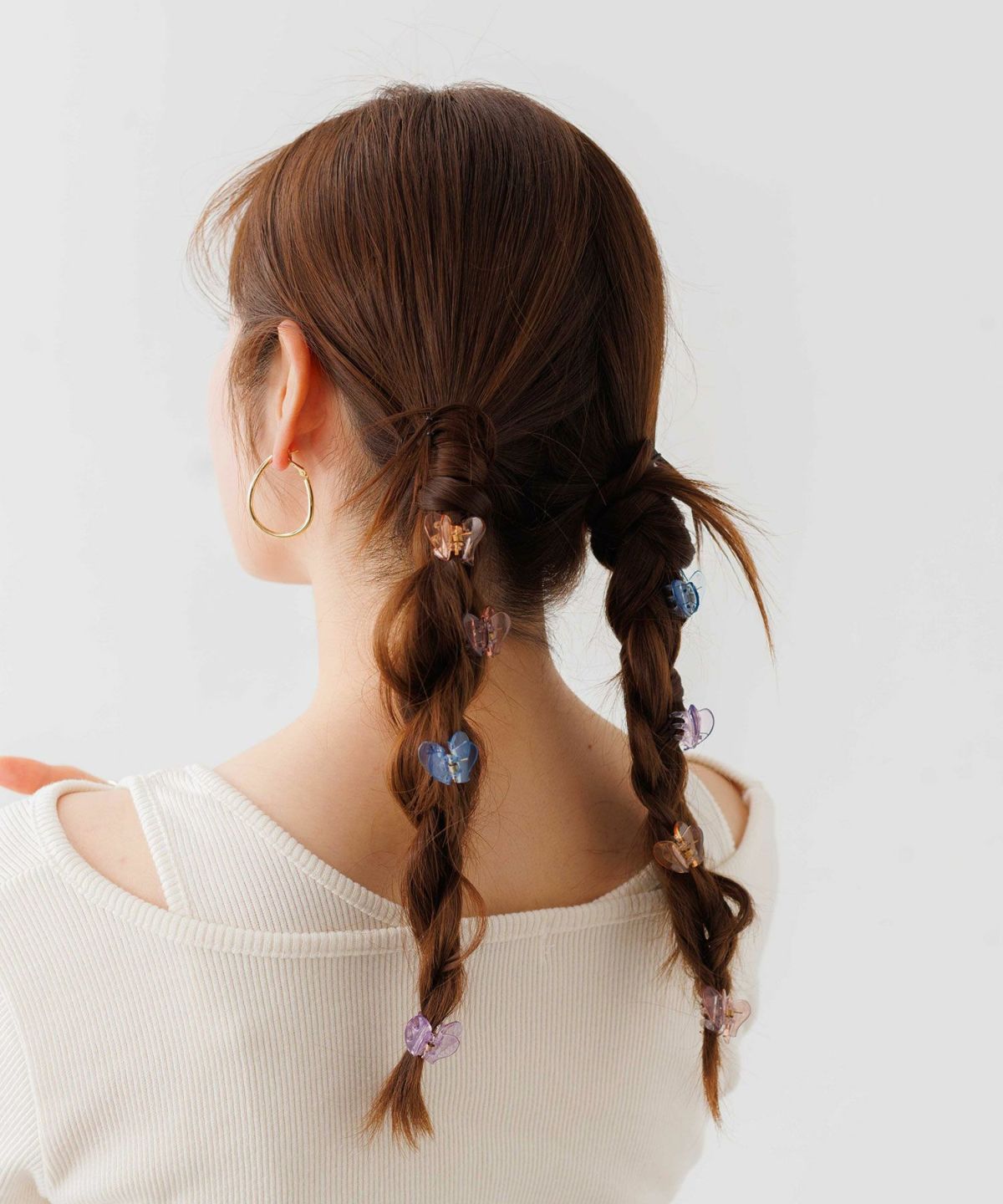 ハートミニヘアクリップ4Pセット