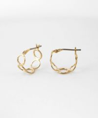 透かしハーフピュアチタンポストピアス