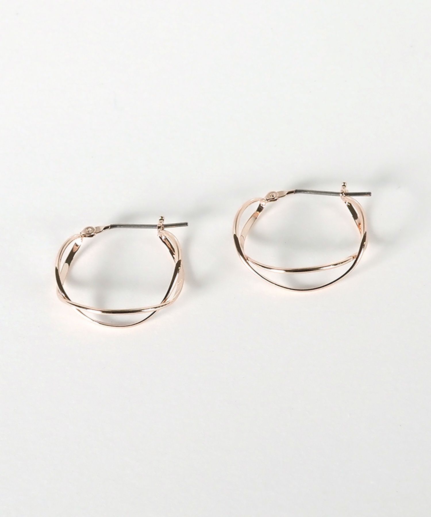 クロスラインピュアチタンポストピアス【ISS】