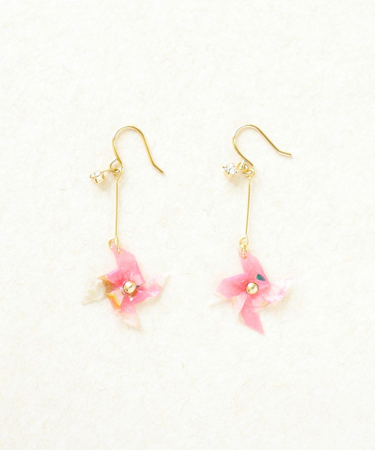 かざぐるまピアス