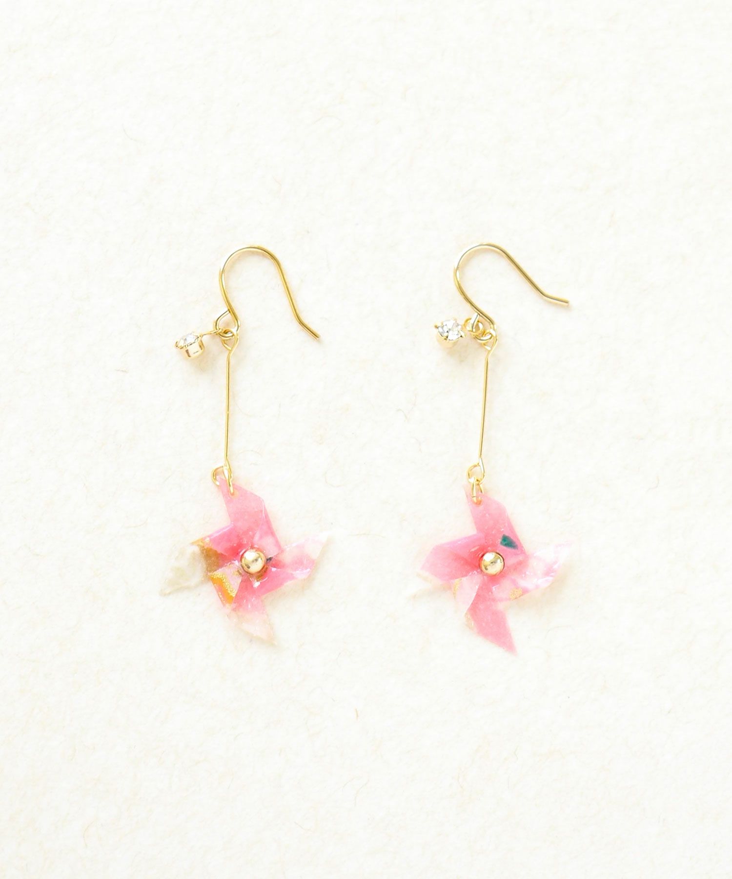 かざぐるまピアス