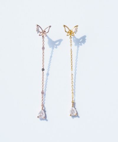 【新品未使用】chesty / バタフライビジューピアス バタフライビジューピアス【MUK shady sophy】 | 【公式】MUK