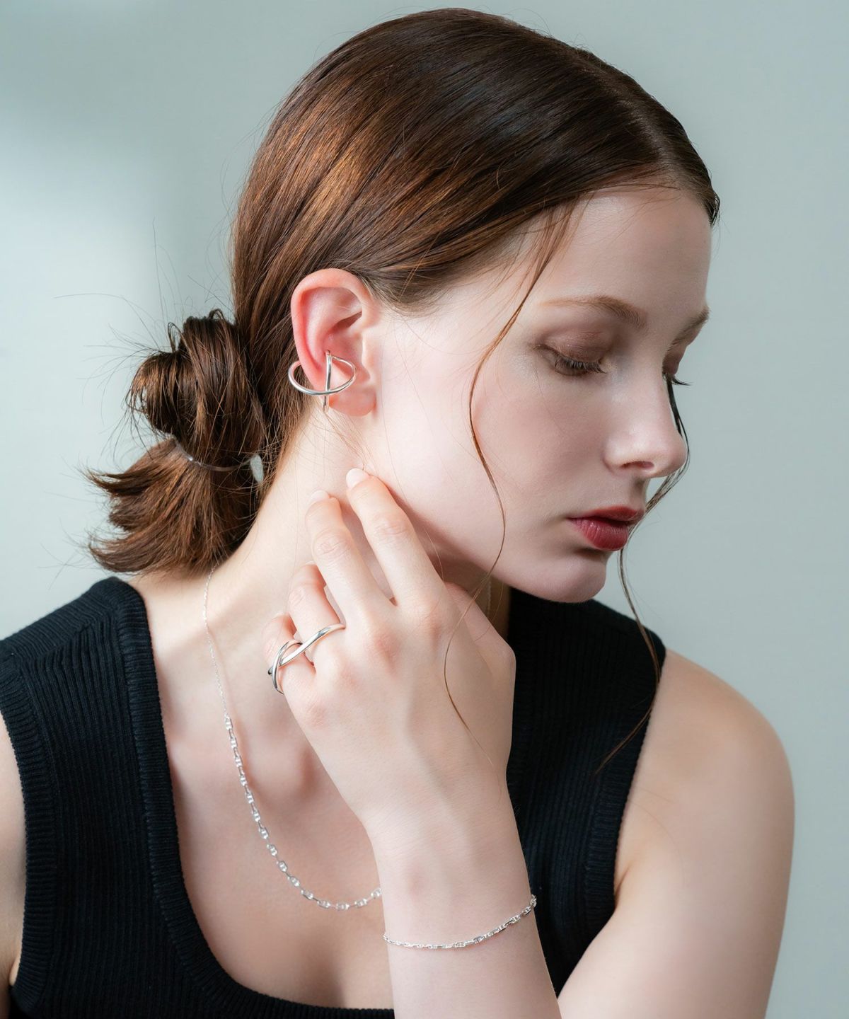 Cruce sv925 ear cuff【cucia SILVER】