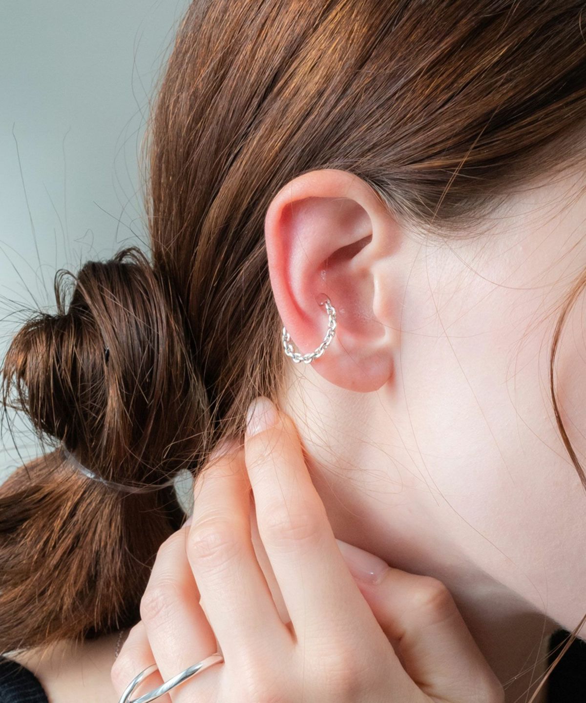 Chain sv925 ear cuff＆ring【cucia SILVER】