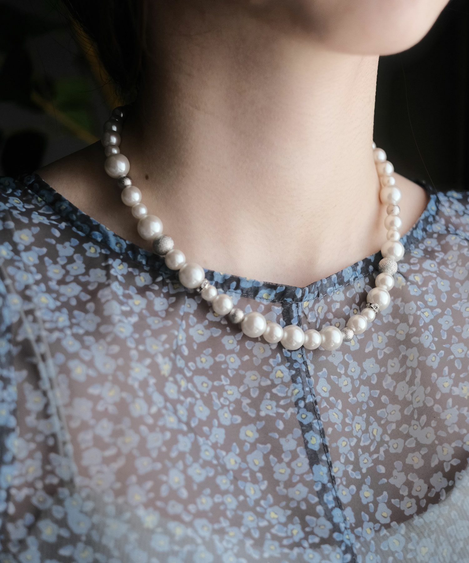 メタルボールミックスネックレス【MUK voyalibre】