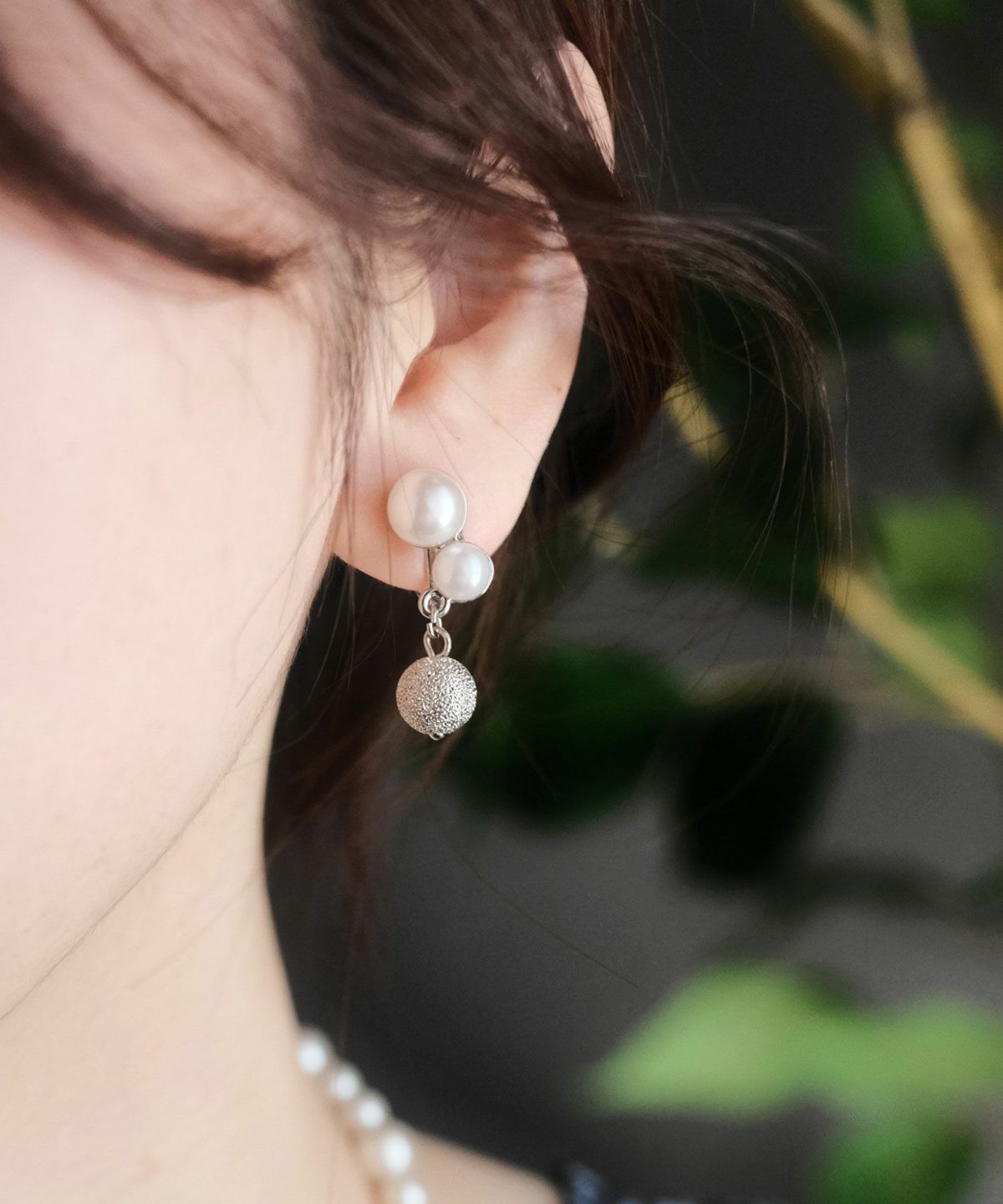 メタルボールミックスイヤリング【MUK voyalibre】