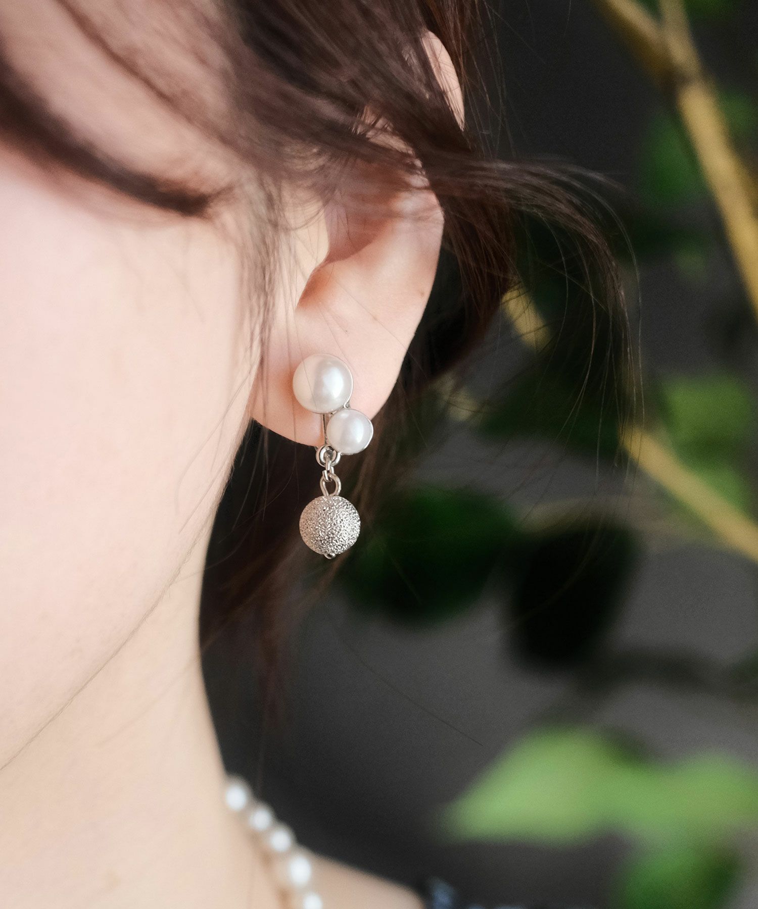 メタルボールミックスイヤリング【MUK voyalibre】