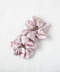 ドットストーンサテンミニシュシュ2Pセット | 【公式】MUK ONLINE SHOP