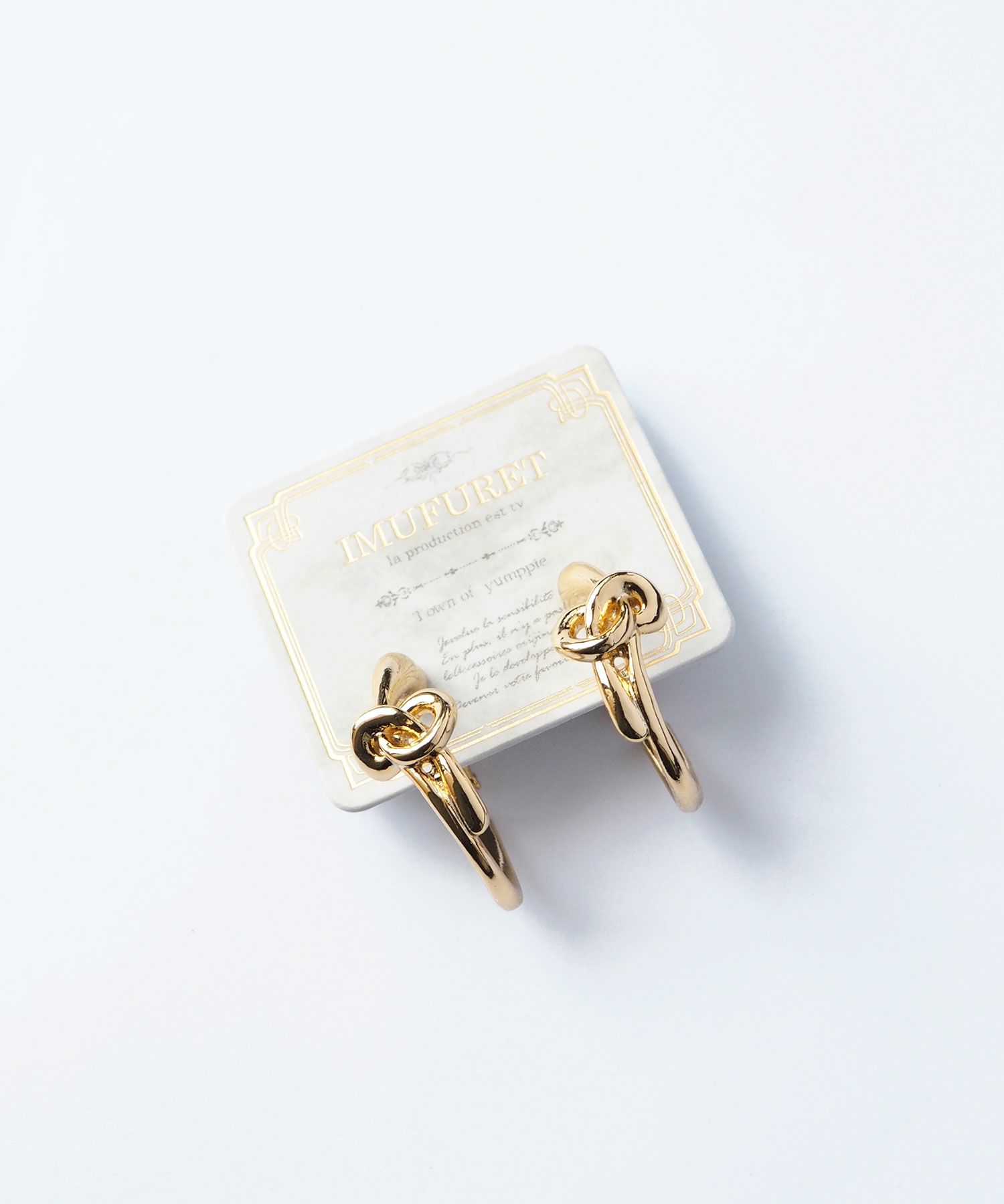 メタルタァイフープIMUFURETイヤリング