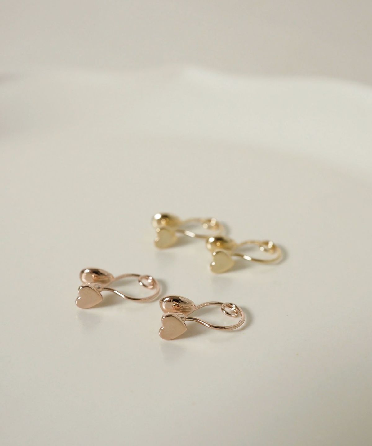 【web限定】プチハートメタルループフィットイヤリング