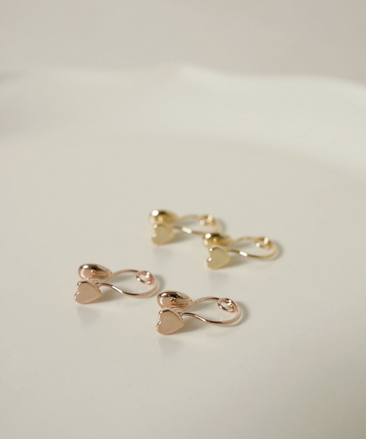 【web限定】プチハートメタルループフィットイヤリング