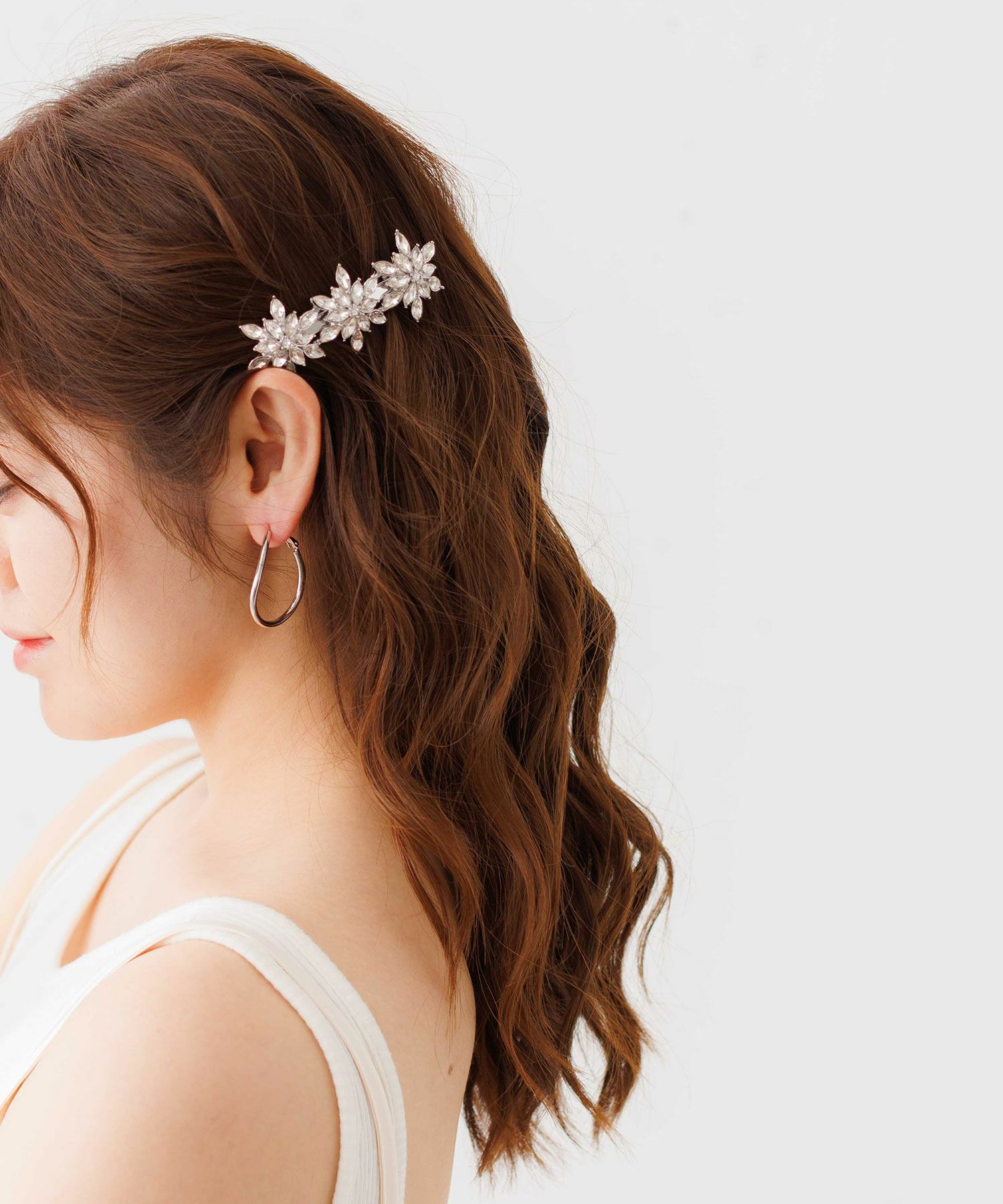 ガラスフラワークリップ【Grace】