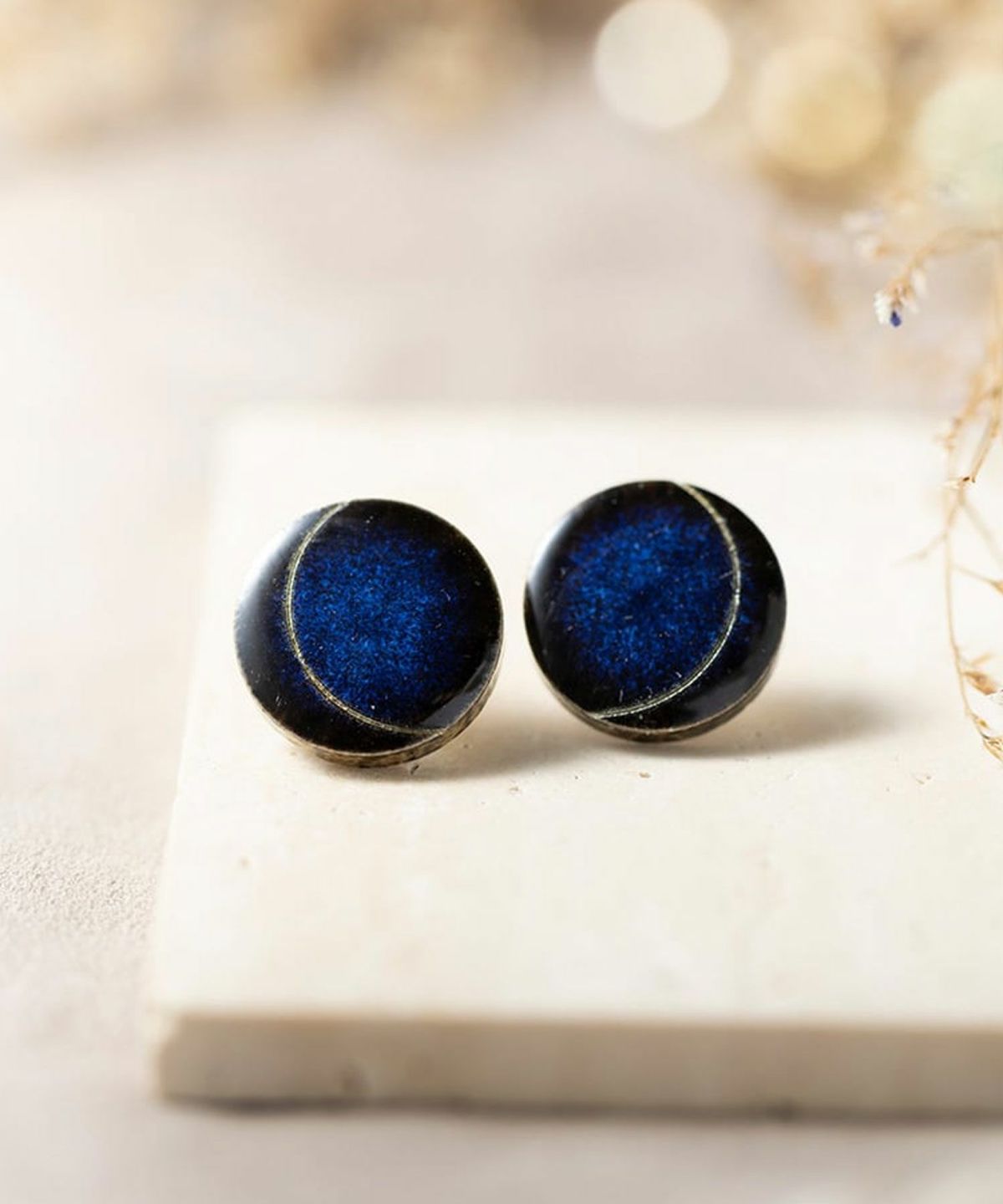 carve」藍色美濃焼三日月イヤリング【MIKELO】 | 【公式】MUK ONLINE