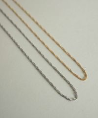 14k スクリューチェーンネックレス スクリューチェーンネックレス【MUK petite charme】 | 【公式】MUK