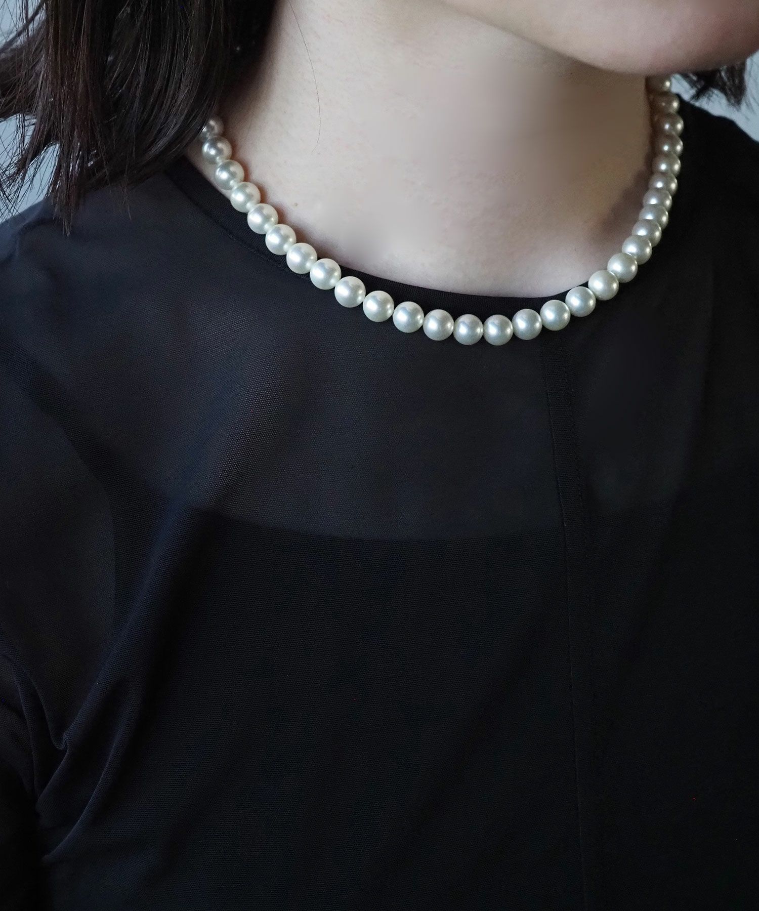 磨き貝パールネックレス(8mm/42cm)【JUNO PREMIUM】 | 【公式】MUK 