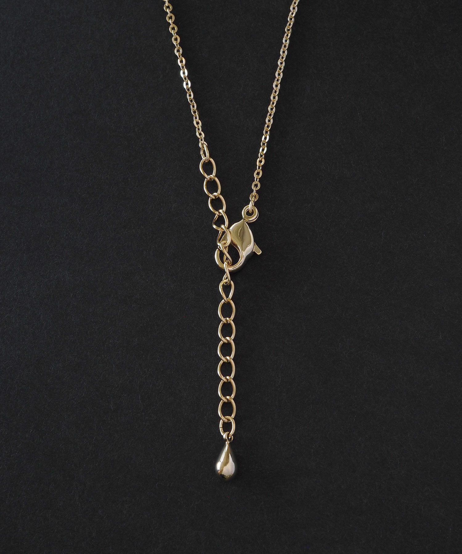 磨き貝パールサークルパヴェネックレス【JUNO PREMIUM】