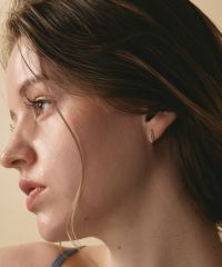 ガ*ア様 美品 K10 カーブバーピアス K10】バーピアス＆チェーンピアスキャッチセット/2way（ピアス