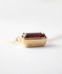 K10レクタングルジェムストーンペンダント【cucia K10 Light Jewelry】