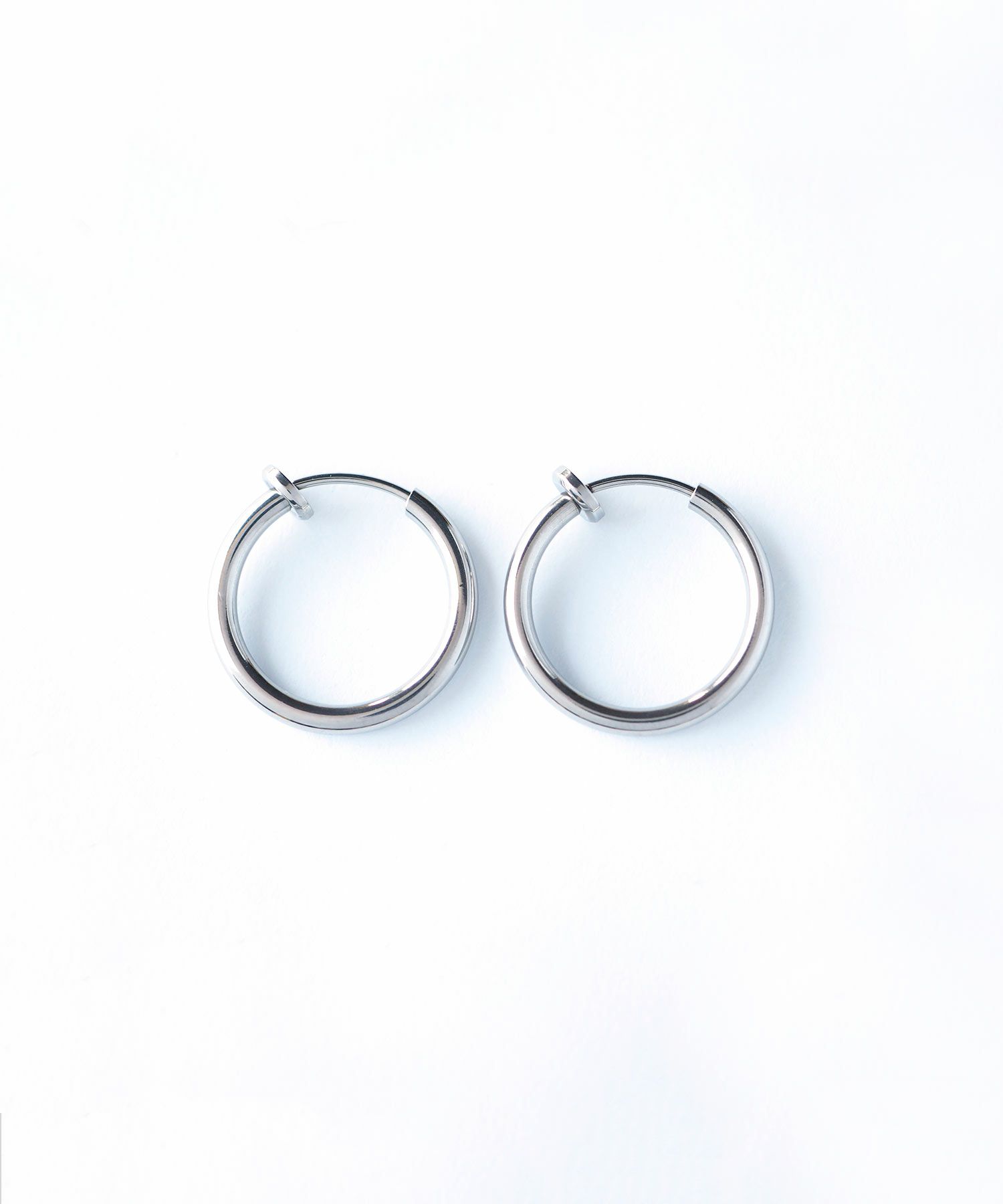 ステンレスパイプイヤリング14mm