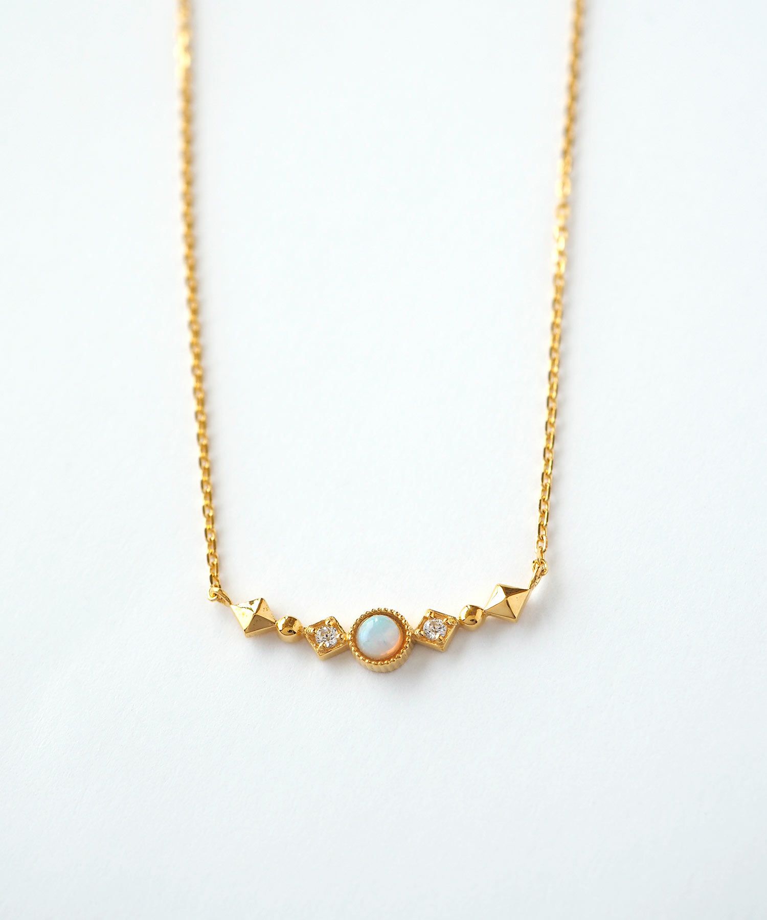 ベゼルロンブスジェムストーンペンダント【cucia】