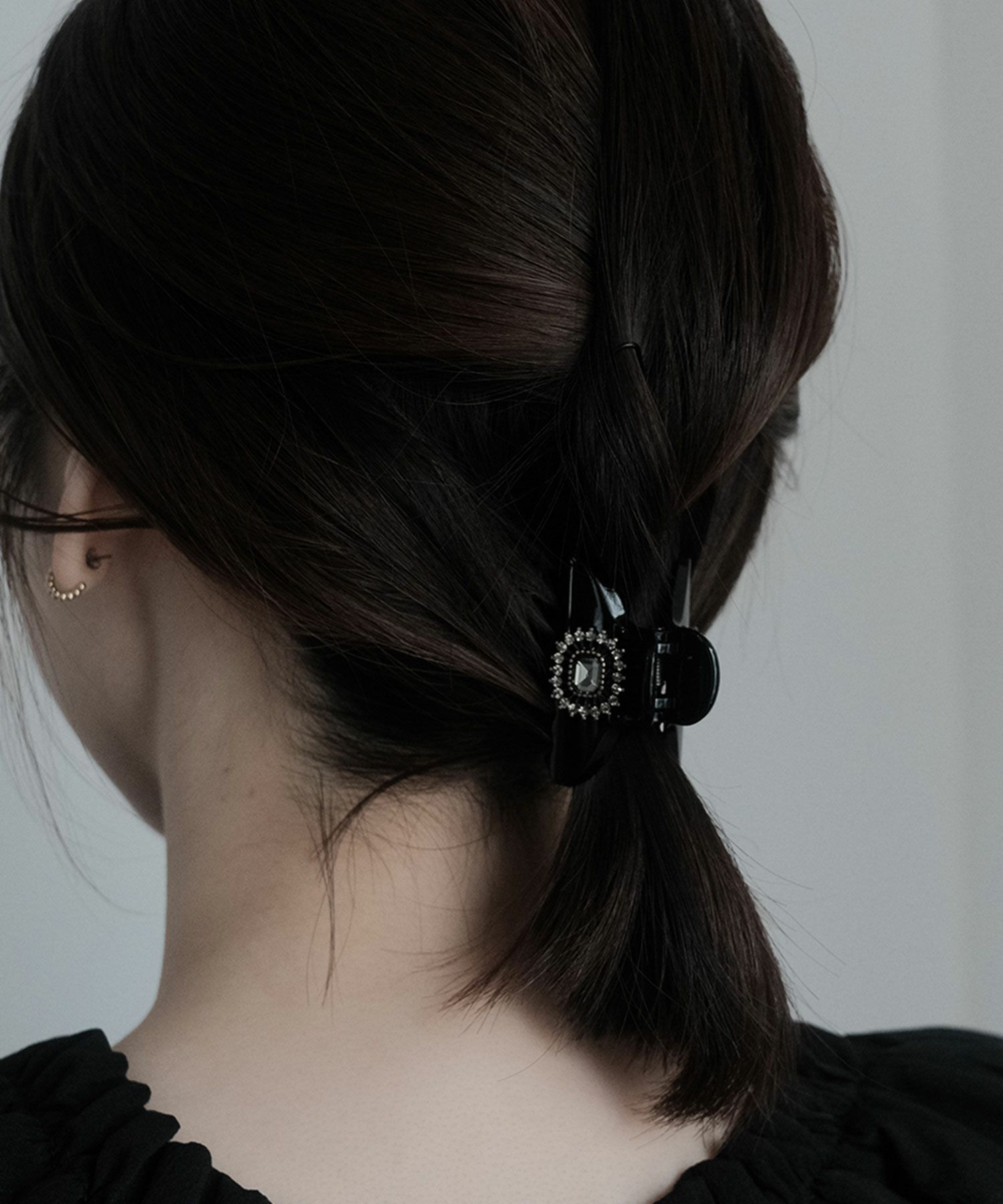 アンティークビジューラインミニバンスクリップ【Grace】