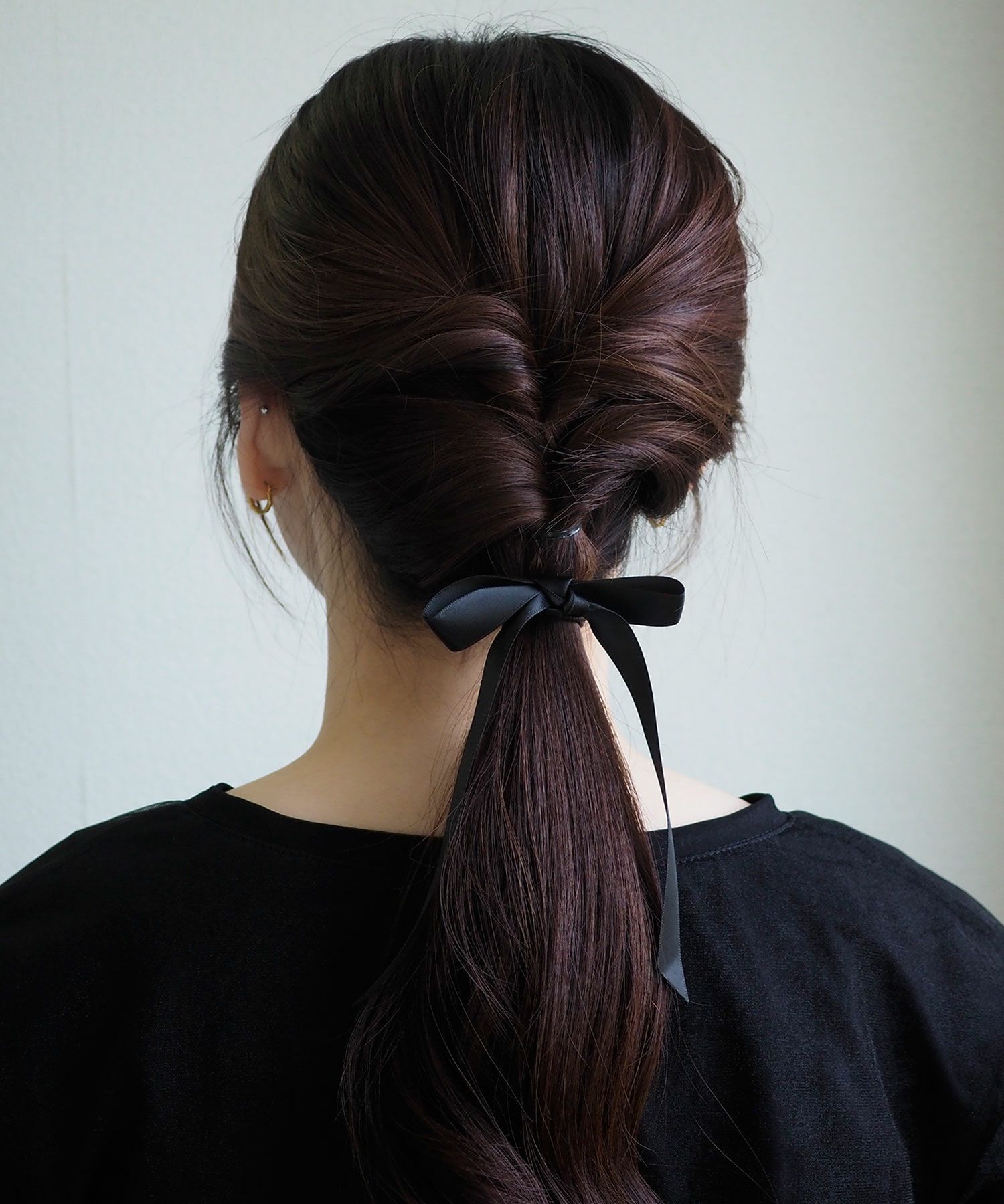 サテンリボンポニー