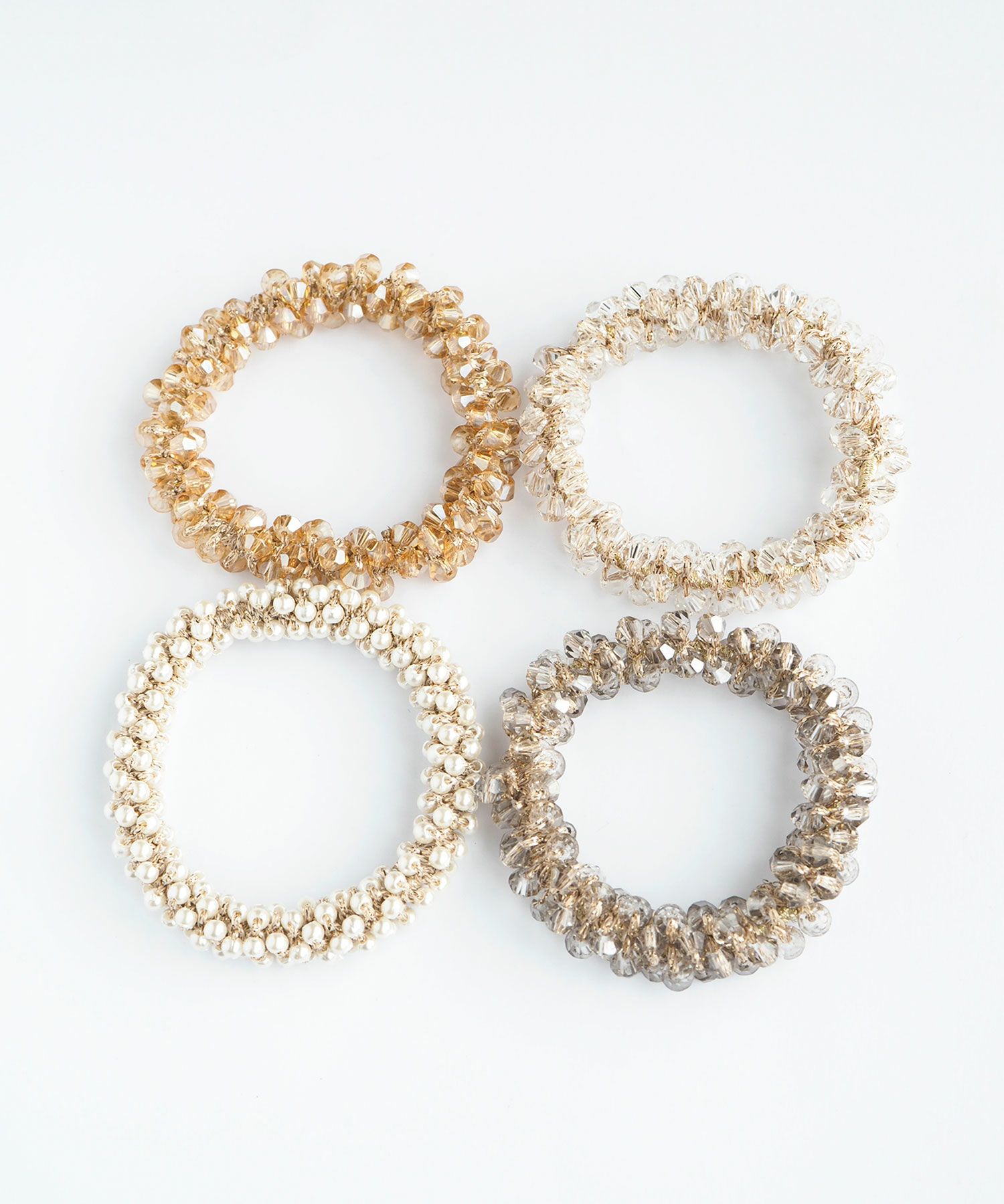 ビーズじゃらシュシュ