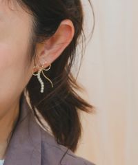 20%off】ワイヤーリボンパールピアス | 【公式】MUK ONLINE SHOP