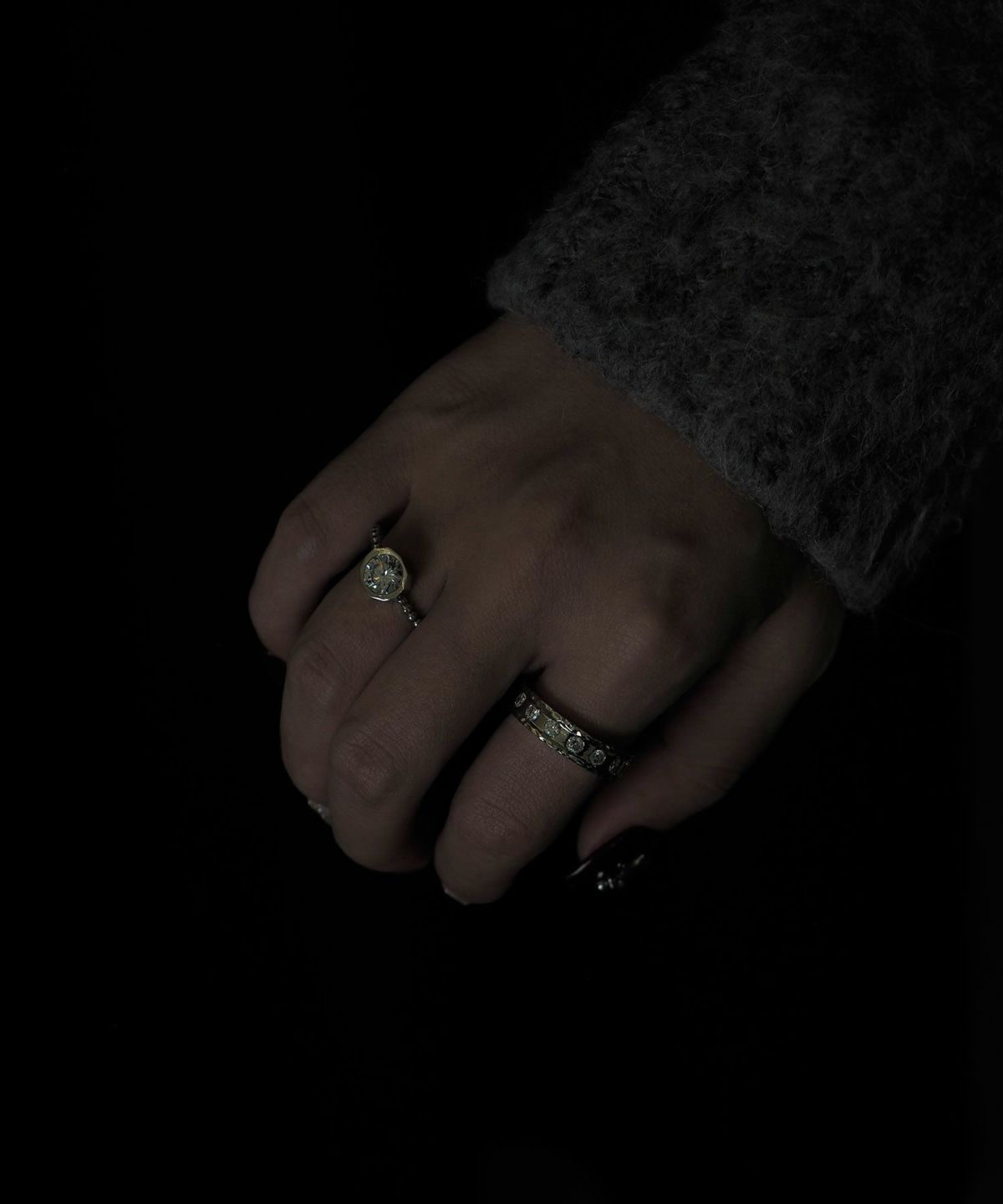 ジルコニアポイントリング