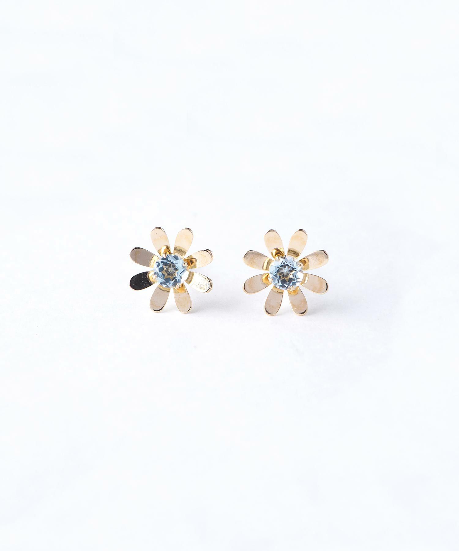 [K10]フロラジェムストーンピアス【cucia】