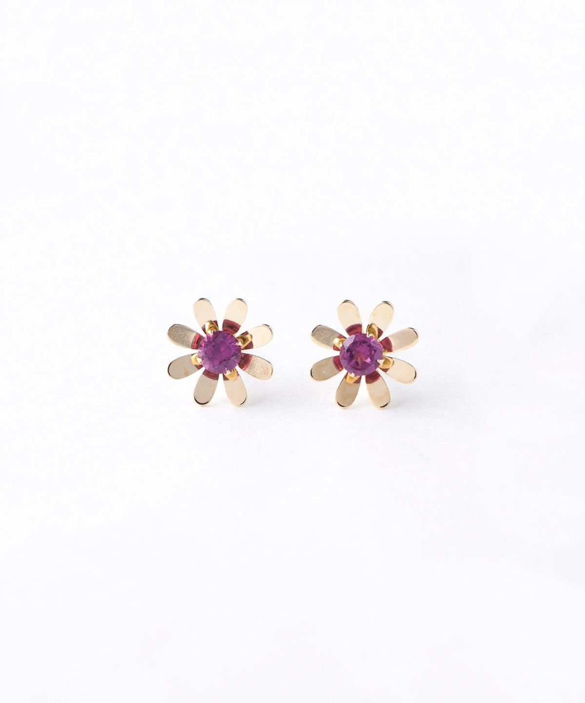 [K10]フロラジェムストーンピアス【cucia】