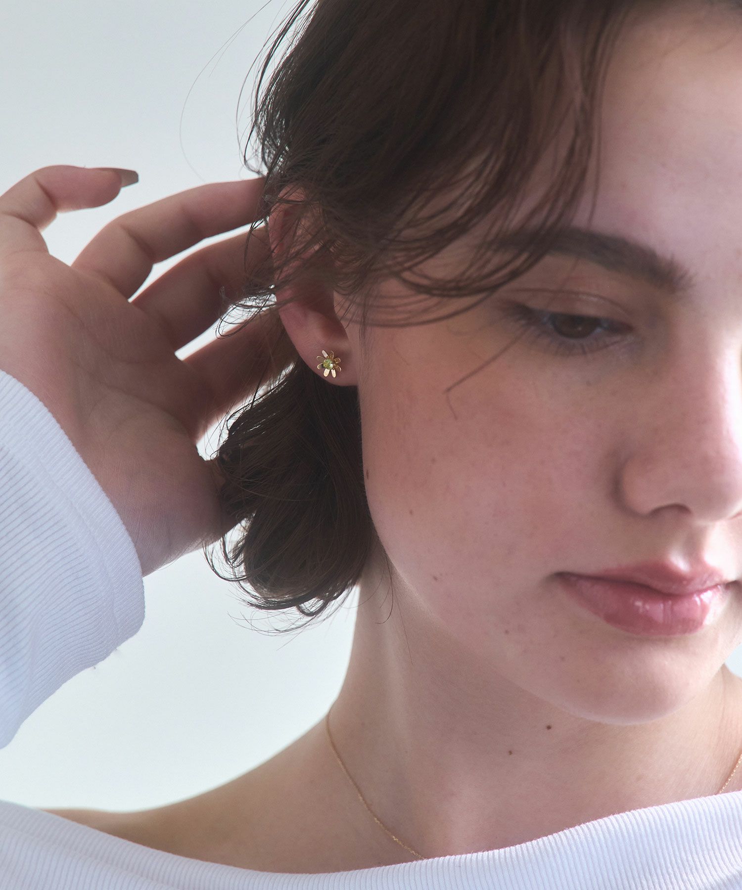 【web限定】[K10]フロラジェムストーンピアス