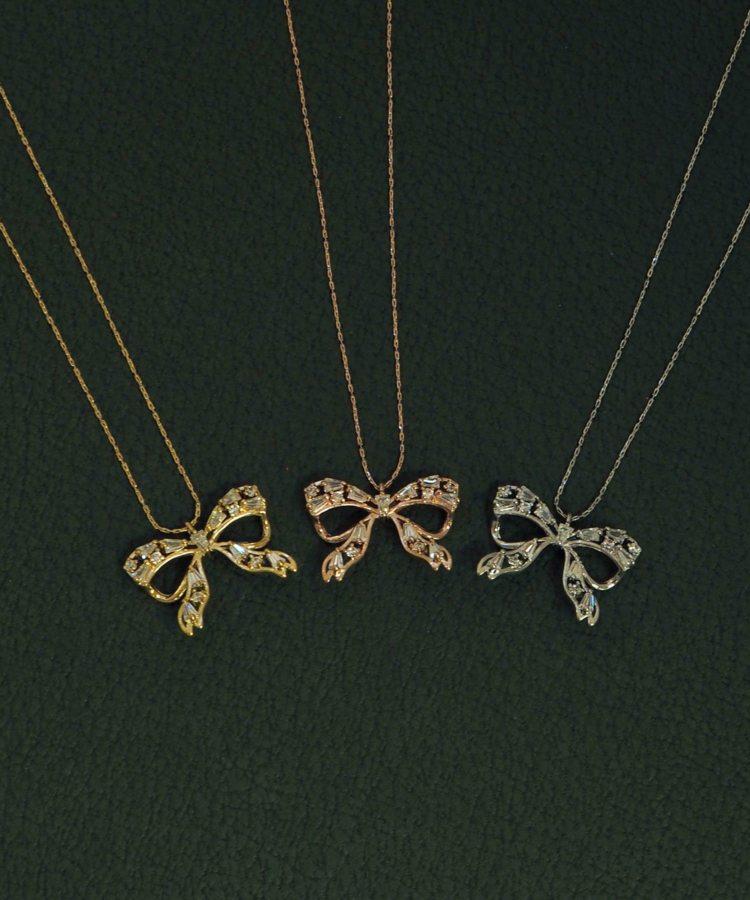 ジルコニアリボンネックレス【Dahlia】 | 【公式】MUK ONLINE SHOP