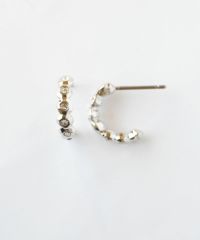 ポリゴンフープピアス