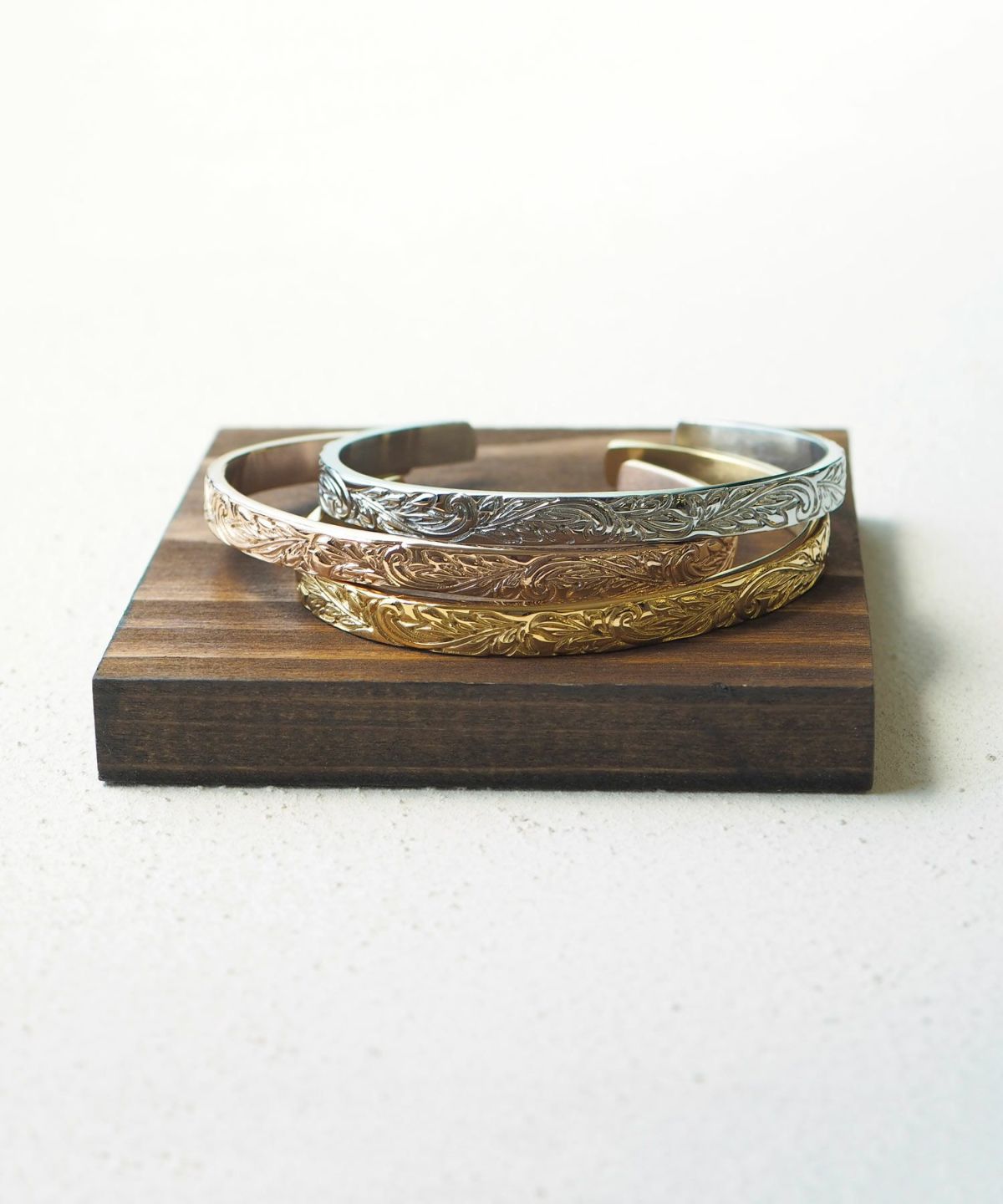 Scroll&Maile Bracelet【Lino*Makana】