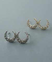 【MISSOMA】18KYG ヴェルメイユ ムーン スター パヴェ ピアス MISSOMA】18KYG ヴェルメイユ ムーン スター パヴェ ピアス