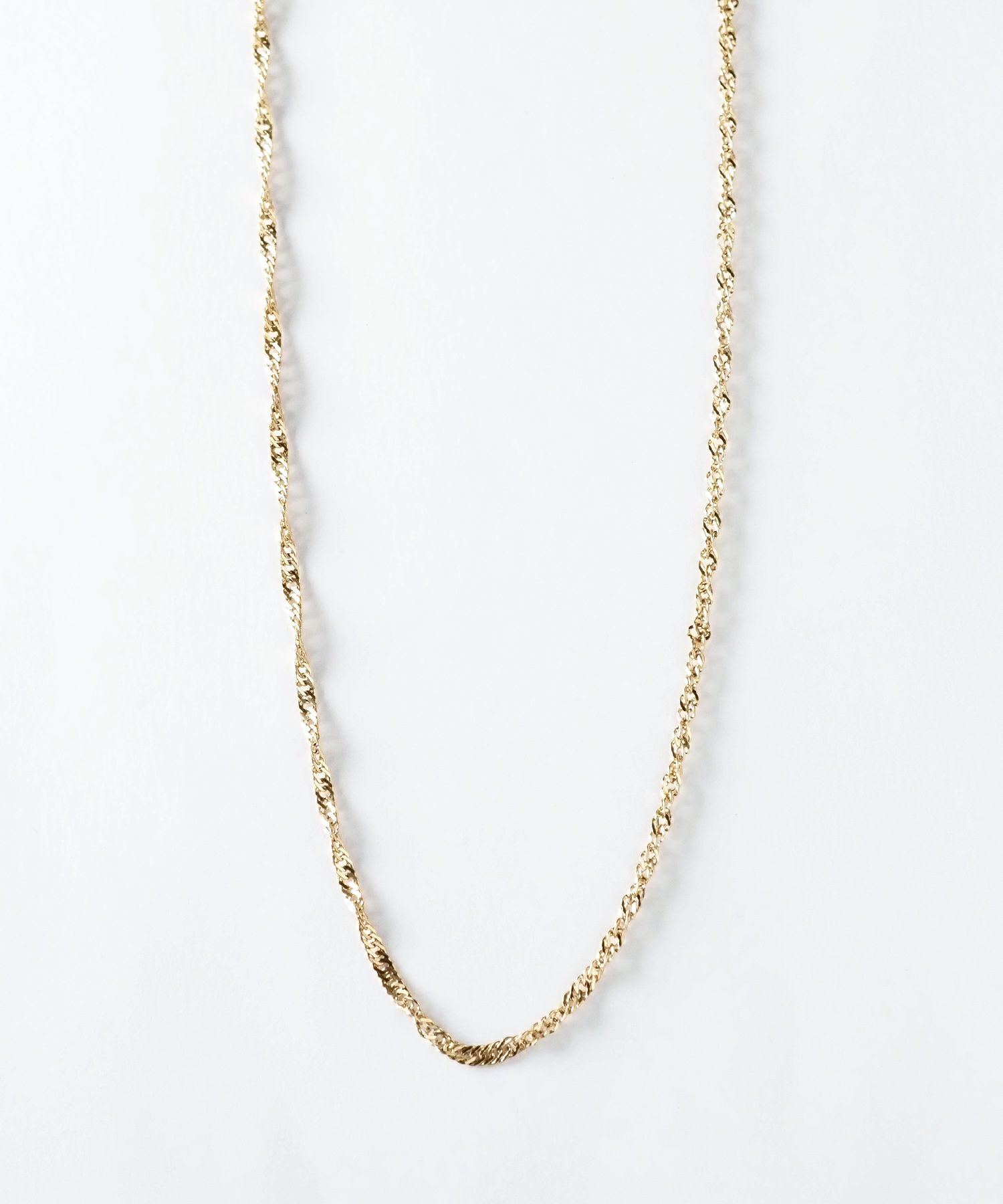 スクリューチェーンステンレスネックレス