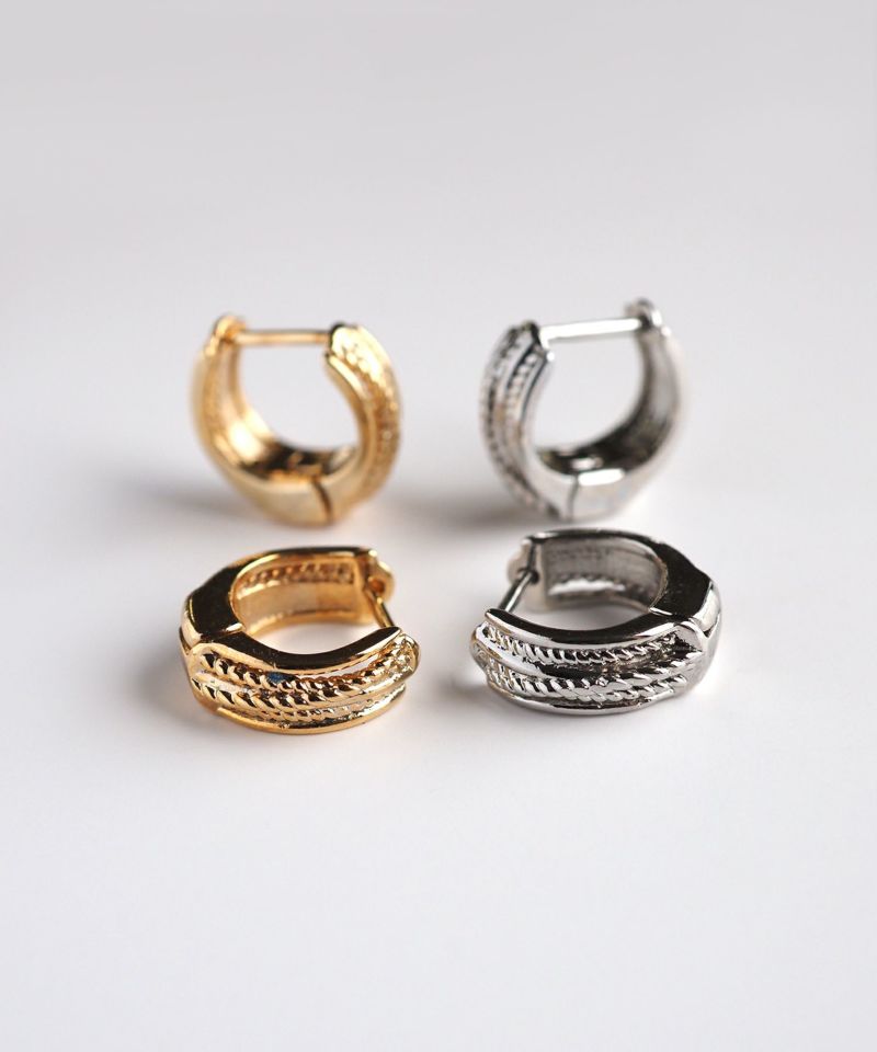 クロムハーツタイニーCHクロスフープイヤリング(ピアス)|クロム