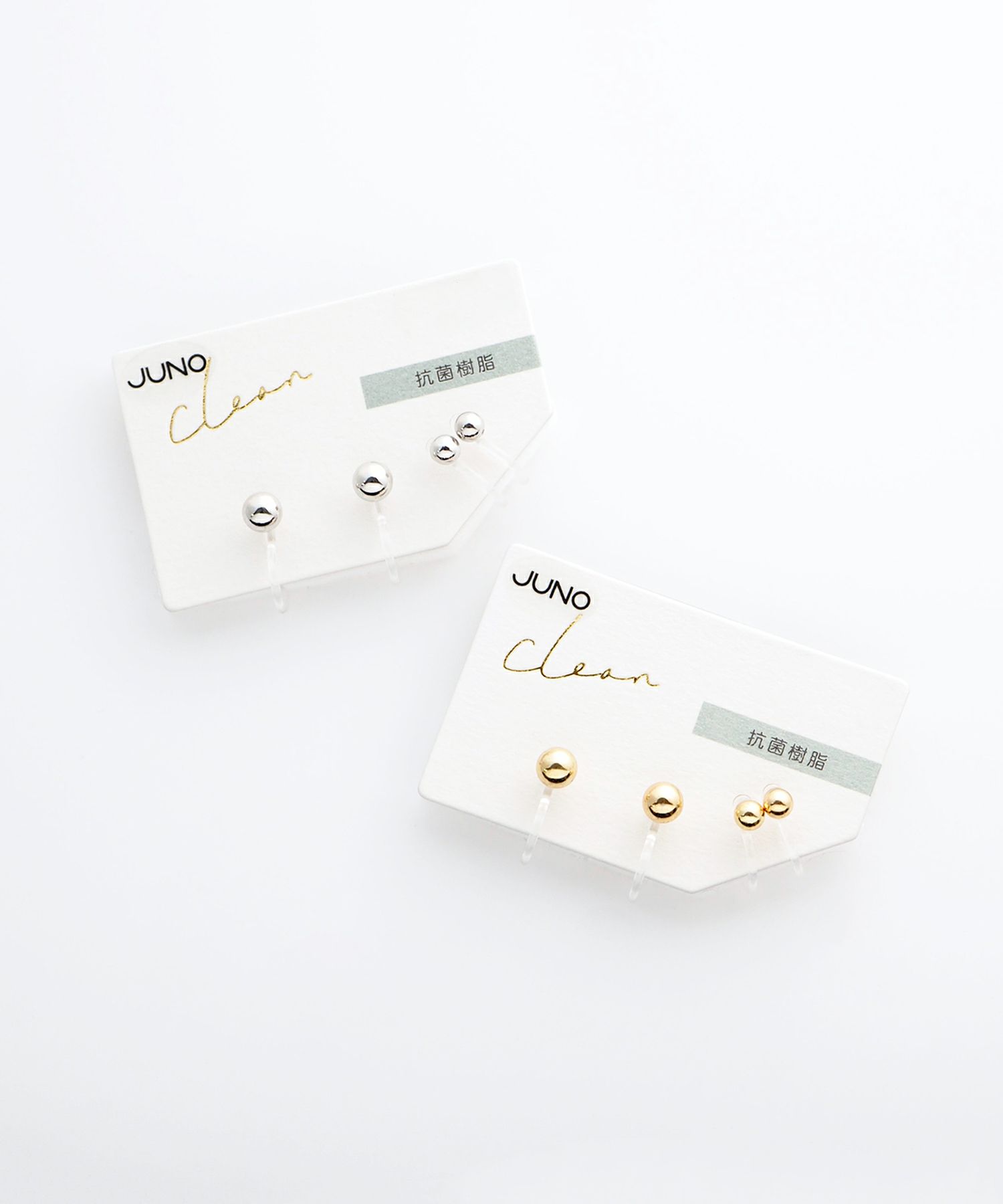 メタルボールセット抗菌樹脂ノンホールイヤリング | 【公式】MUK