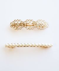 CHANELバレッタ　レース　パール メタルレース&パールバレッタ | 【公式】MUK ONLINE SHOP｜人気